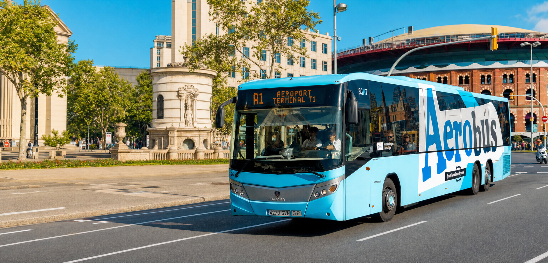 Aerobus in Barcelona.