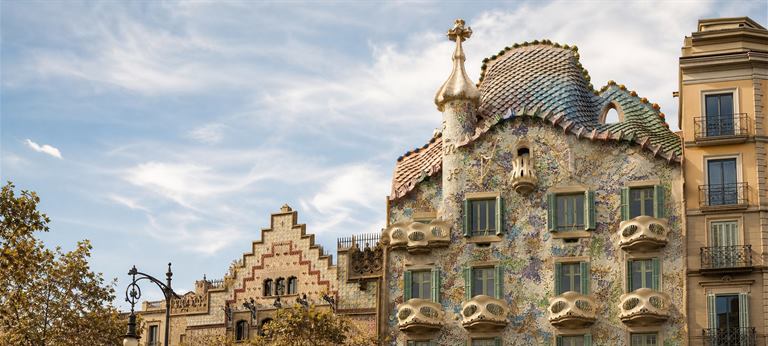 Casa Batllo facade in Barcelona