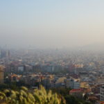 Skyline Barcelona Fog