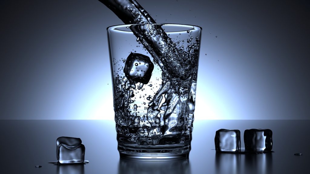 glass of cold water